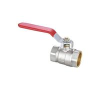 Vanne gamme PRO 1/2" 15x21 1/4 de tour femelle femelle à poignée rouge