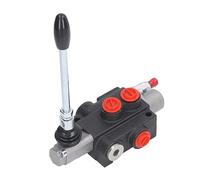 Vanne Hydraulique 1 Bobine de Commande de Joystick Hydraulique, Poignée de Commande de Barre de Secours Réglable à Haute efficacité, Kit de Vanne de Contrôle de Débit Hydraulique