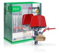 NOUS LZ3 Vanne d'eau ZigBee, Google Assistant, Compatible Amazon Alexa, Tuya Smart Life, Programmateur, Vanne d'eau ZigBee, Contrôleur d'irrigation ZigBee2MQTT