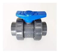 Vanne - INTERPLAST - Modèle 2020 - Double union démontable - PVC PRESSION - 50mm