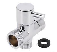Vanne inverseur 3 voies pour salle de bain avec construction en laiton fiable, parfaite pour la douche et pour le pommeau de douche