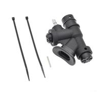 Vanne K de plongée sous-marine pour gonfleur Bcd et échappement basse pression avec nylon laiton construction en acier inoxydable pour tube de 2,5 cm, montage latéral noir