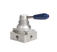 Vanne manuelle Commutateur d'inversion de commande de cylindre de vanne rotative manuelle pneumatique(6mm)