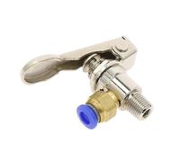 Vanne mécanique pneumatique à air TAC2-3P vanne d'échappement 2 positions 3 voies M5 filetage interne 1/8 filetage externe bouton interrupteur à levier avec accessoires(TAC2-3P -PC8MM)