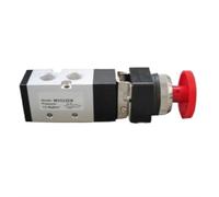 Vanne mécanique pneumatique MV522EB, 2 positions, 5 ports, bouton d'arrêt d'urgence, bouton autobloquant