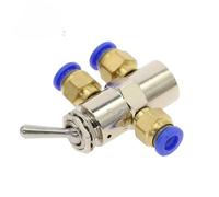 Vanne mécanique pneumatique TAC2-4V, soupape d'échappement 2 positions 5 voies avec raccords, 1 pièce(TAC2-4V-PC4MM)