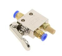 Vanne mécanique TAC2-31P filetage 1/8 ", 2 positions, 3 voies, levier de rappel à ressort, interrupteur pneumatique, avec accessoires silencieux(TAC2-31P-6MM)