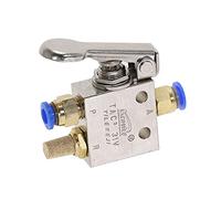 Vanne mécanique TAC2-31V 1/8" Thread 2 Position 3 Way Spring Ressources Retour Aviation Pneumatique Suptable Valve W Raccords DUO ER (Couleur : 6MM)