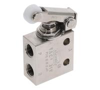 Vanne mécanique TAC2-31V 1/8 ", vanne d'échappement à filetage femelle, 2 positions, levier à rouleau 3 voies, interrupteur de vanne pneumatique avec raccord(Only Valve)