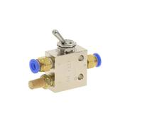 Vanne mécanique TAC2-31V, filetage PT 1/8 po, 2 positions, 3 voies, levier à bascule, vanne pneumatique, 1 pièce(PC 6mm Fittings)