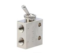 Vanne mécanique TAC2-31V, filetage PT 1/8 po, 2 positions, 3 voies, levier à bascule, vanne pneumatique, 1 pièce(No Fittings)