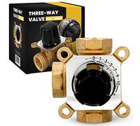 Vanne mélangeur à trois voies - Réglage thermostatique du chauffage central et au sol - 3/4" DN20 - Valve thermostatique pour contrôle de la température de l'eau