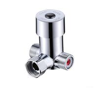 Vanne mélangeur thermostatique avec filetage G1/2 pour eau chaude et froide, matériau en alliage ou laiton, clapet anti-retour intégré pour plomberie domestique et commerciale (alliage)