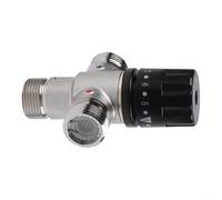 Vanne mélangeur thermostatique DN20 TMV pour chauffe-eau solaire, corps en cuivre avec capuchon inviolable, contrôle de température constante 35-55 C pour salle de bain, lavabo, baignoire