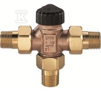 Vanne mélangeuse 3 voies DN 32 bronze joint plat 4170-05.000