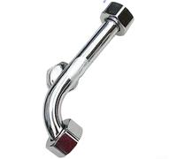 Vanne mélangeuse à 4 ports en acier inoxydable - Raccords de type U - Contrôle efficace de la température - Pour systèmes de chauffe-eau domestiques (B)