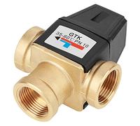 Vanne Mélangeuse de Chauffe-Eau, Mitigeur Thermostatique en Laiton pour Température Contrôle de La Douche, Filetage Femelle Dn20 (G3/4), Sortie À 3 Voies 1-10 M³/H de Débit, pour Salle de Bain Cuisine