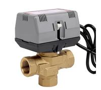Vanne motorisée à trois voies 1/2" 3/4" 1 en laiton VC6013 for ventilo-convecteur AC220 V(1")