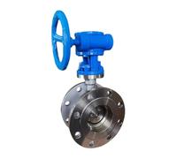 Vanne papillon à bride PN16 en acier inoxydable SS304, étanchéité sur(DN125)