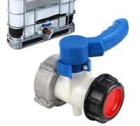 Vanne Papillon Adaptateur pour Réservoir IBC,Adaptateur Universel IBC DN50 75mm,Vanne Cuve 1000L Plastique,Adaptateurs pour Robinet D'arrêt IBCs,pour Réservoir D'eau de Pluie,Réservoirs IBCs