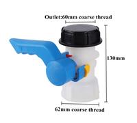 Vanne papillon Chr40/50/80 1000L IBC,adaptateur de conteneur précieux,jardin,agriculture,d'argile,approvisionnement en eau,contrôleur d'eau - Type DN 40