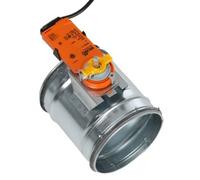 Vanne papillon DN80 en acier galvanisé avec actionneur Belimo LM230A, argent, AKDL125-CM230-1-L 1.5W