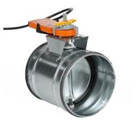 Vanne papillon DN80 en acier galvanisé avec actionneur Belimo LM230A, argent, AKDL180-CM230-1-L 1.5W