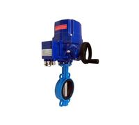 Vanne papillon électrique DN65 2-1/2" D971X, interrupteur en fonte, vanne d'eau, vanne d'air 220 V 380 V 4-20 mA(Dn65 4-20ma-304,AC380V)