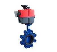 Vanne papillon electrique DN80 24-240V AC / DC Lug sûr en cas de defaillance GGG40 EPDM Eau potable J + J