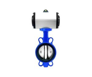 Vanne papillon pneumatique D671X-10/16, type wafer, raccord sphérique, vanne d'arrêt rapide en acier inoxydable 304, DN40/50/65/80/100-300(DN100,304 Plate)
