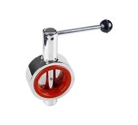 Vanne papillon sanitaire en acier inoxydable 304 1" DN25, type wafer, joint en silicone