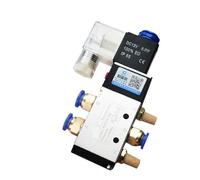 Vanne Pneumatique 4V210-08, Électrovanne Électrique, 5 Voies, 2 Positions, Commande Air-gaz Magnétique, Bobine 12 V, 24 V, 220 V, Tuyau De Tension(With 4mm fittings,DC24V)