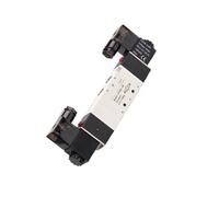 Vanne Pneumatique 5/3 Voies Double Bobine Électrovanne 4V330 | Électrovanne 5/3 Voies Double Bobine Modèle 4V330 Filetage G3/8 Commande Pneumatique(4V330E-08A AC220V)