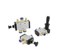 Vanne pneumatique à levier Vanne manuelle pneumatique manuelle à cylindre 4h210-08/4h310-10/3r210-08/4R210-08(Blue 4R210-08,No joint)