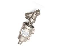 Vanne pneumatique à siège coudé fileté DN15 de type Y - Soupape de décharge en acier inoxydable à filetage interne 1/2", 1 pièce(Single Acting)
