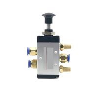 Vanne pneumatique à traction manuelle 4R210-08/06, électrovanne à commande manuelle d'air à deux positions et cinq voies 4R110-06 4R310-10 4R410-15(4R210-06,With 4mm Fittings)