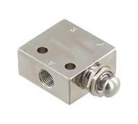 Vanne pneumatique pneumatique 2 positions 3 voies contrôle mécanique TAC2-31V avec bouton poussoir et levier à rouleau, conçu pour une commutation de flux directionnelle constante