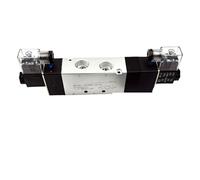 Vanne pneumatique série 4V 5/2 5/3, contrôleur de vannes 4V210-08 4V220-08 4V330C-10, solénoïde d'air électromagnétique AC220V DC24V DC12V(4V120-06,AC110V)