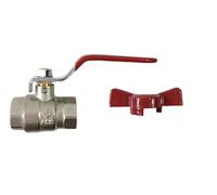 Vanne poignée + papillon femelle femelle 26/34 - GARIS - V01FF-26M