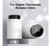 Vanne pour radiateur pour zigbee Smart Contrôle Vocal Vanne pour(2 pcs) | Compatible Zigbee, contrôle vocal, intégration maison intelligente, ajustement température facile