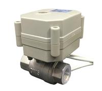 Vanne Proportionnelle 0-5 V, 0-10 V Ou 4-20 MA 1/2'', 2 Voies, Laiton/SS304 DN15, Alimentation 12 V CC, 24 V CC For Régulation De La Modulation De L'eau(NPT_4-20MA_0-10V)