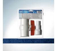 Vanne quart de tour à boule - GRE - pour tuyaux piscines - diamètre 38/32 mm