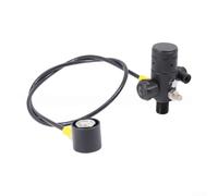 Vanne régulateur de réservoir en laiton M18 x 1,5 filetage 5000 psi pression de fonctionnement avec connecteur rotatif pour cylindre de plongée contrôle du débit de gaz noir (CRF158)