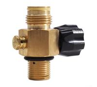 Vanne Réservoir Plongée 55.5mm Compacte Sécurité | Alliage pour cuivre pour robuste, résistance , durabilité longue durée, eau salée, marin(18mm Black)