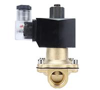 Vanne solénoïde en laiton à deux voies normalement ouverte, vanne solénoïde électrique de type membrane pour équipements d’automatisation, action directe avec conception à membrane (AC12V)