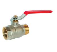 VANNE SPHERE MALE-FEMELLE POIGNEE ACIER PLATE 20X27 581005