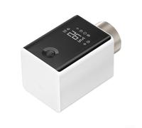 Vanne thermostatique intelligente pour zigbee 3.0 avec écran pour blanc | Compatible avec les capteurs, mesure de l'humidité de la température, contrôle précis, mode économie d'énergie