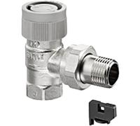 vanne thermostatique Oventrop série AQ 1183068 DN 25, d'angle, préréglage en continu