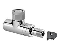 vanne thermostatique série Oventrop EQ 1163652 DN 15, G 3 / 4xR 2000 / 2 AG, 2000 , laiton, chromée