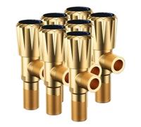 Vanne triangulaire en laiton, sans fuite et Durable-prend charge la sortie d'eau, port de connexion G1/2(J7PC)